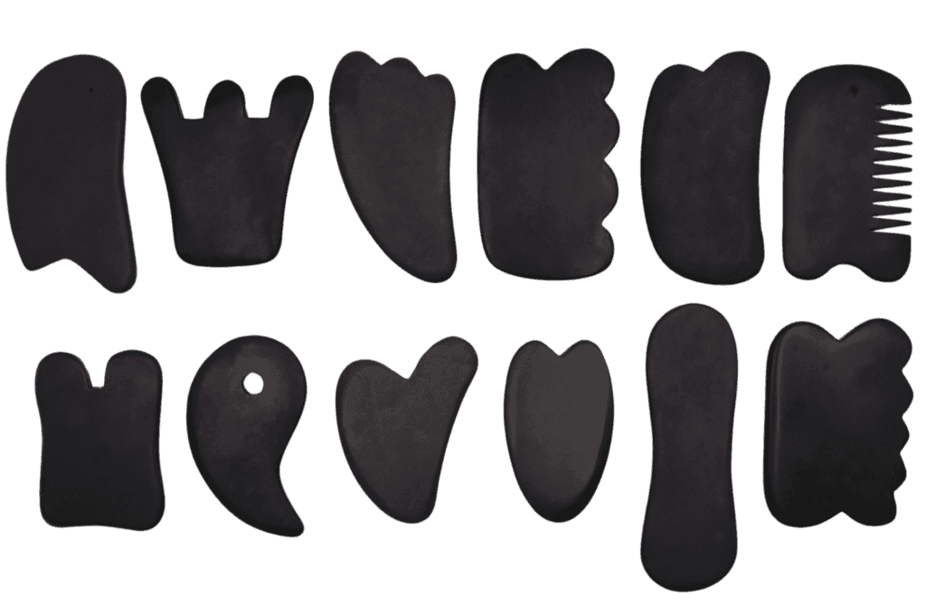 rose quartz gua sha stone