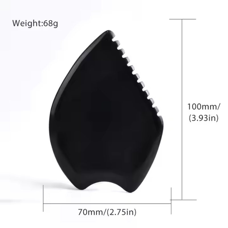 Obsidian gua sha stone