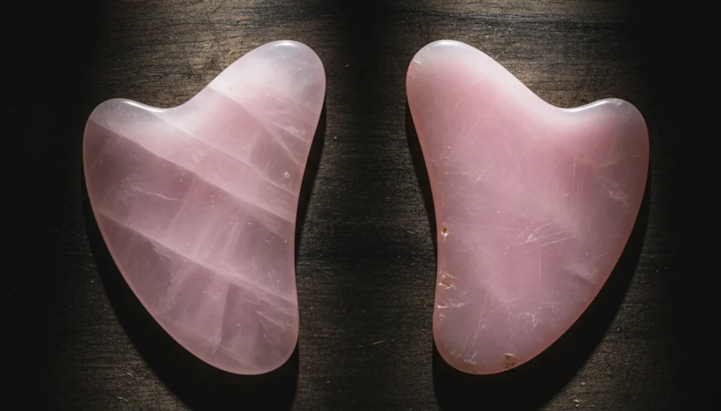 how to spot fake rose quartz gua sha